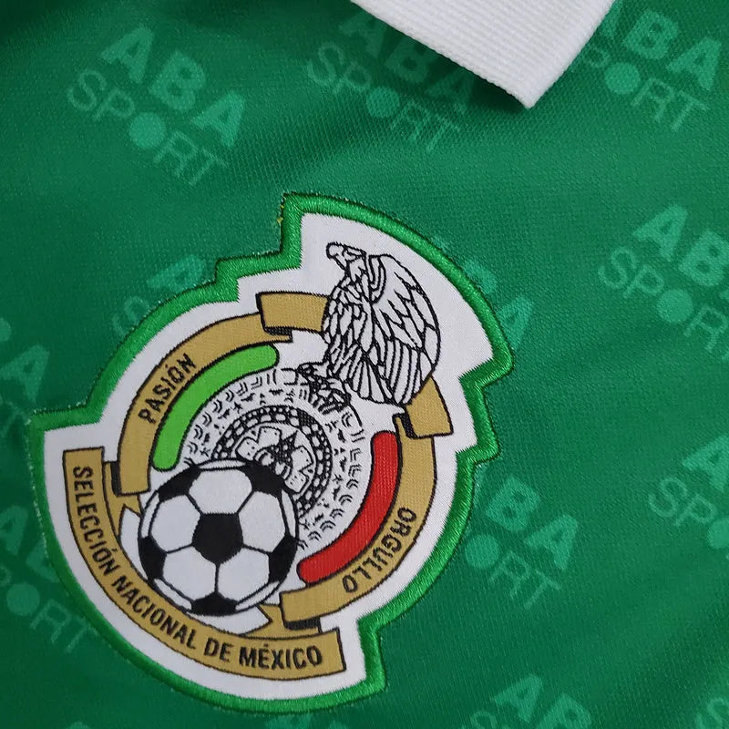 Camisa Seleção do México Retrô 1995 Verde - Aba Sport