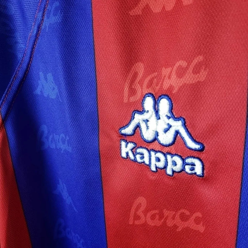 Camisa Barcelona Retrô 1996/1997 Azul e Grená - Kappa