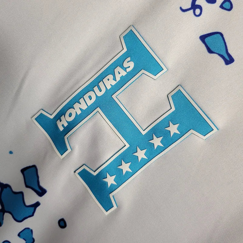 Camisa Seleção Honduras III 23/24 - Torcedor Joma Masculina - Branca com detalhes em azul