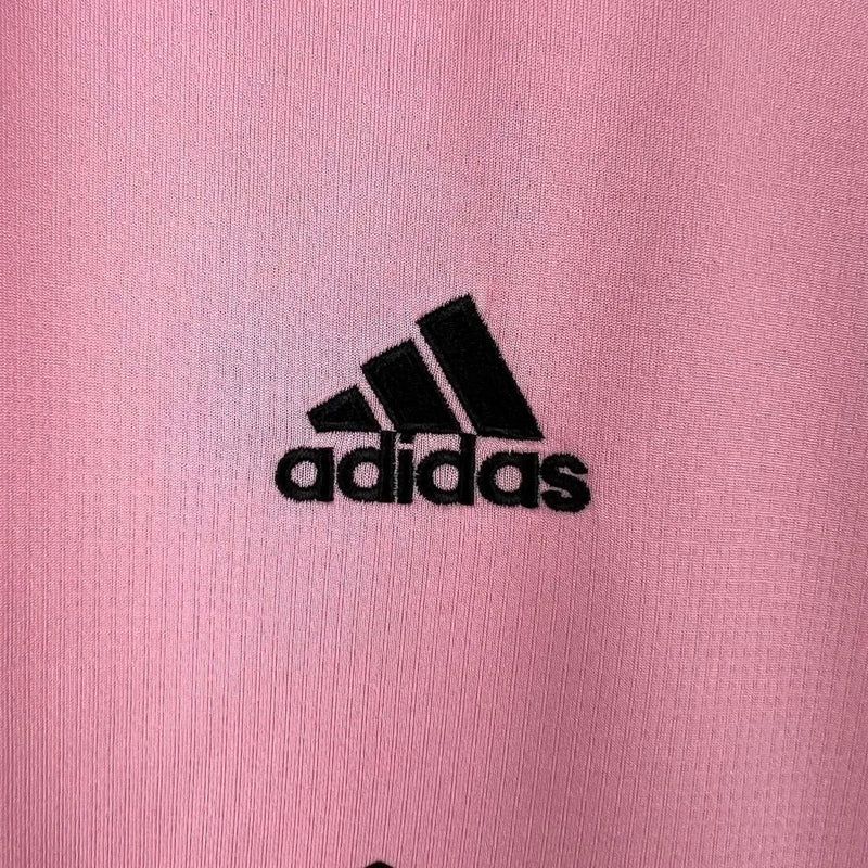 Camisa Inter Miami I 23/24 - Torcedor Adidas Feminina - Rosa com detalhes em preto