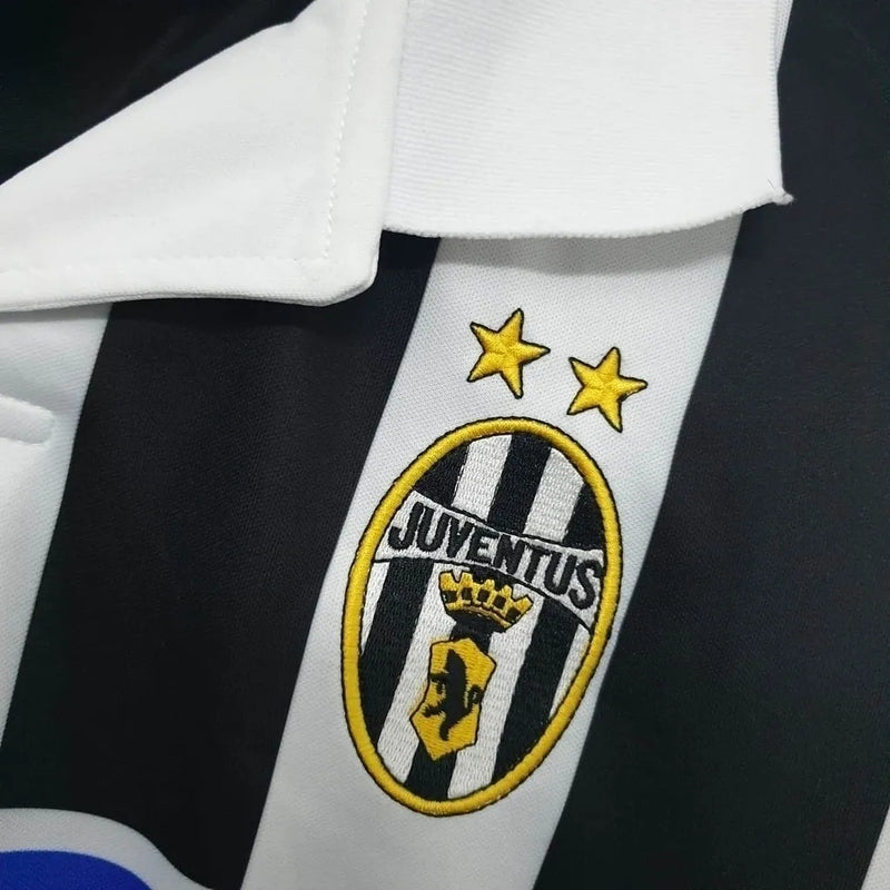 Camisa Retrô Juventus I 1999/2000 - Kappa Masculina- Preta e branca