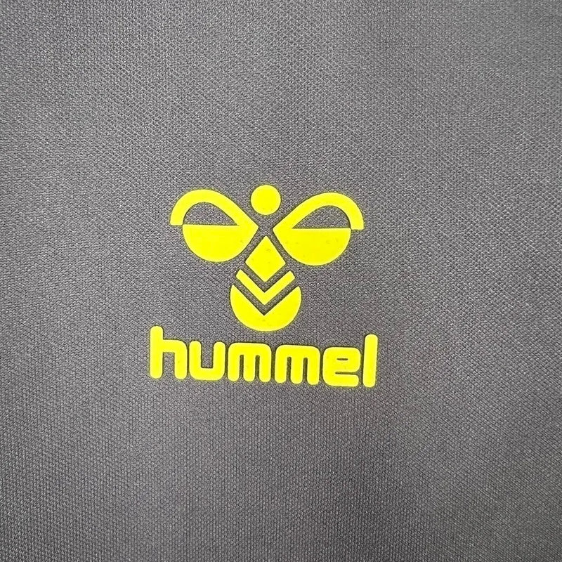 Camisa Las Palmas II 23/24 - Torcedor Hummel Msculina - Preta com detalhes em amarelo