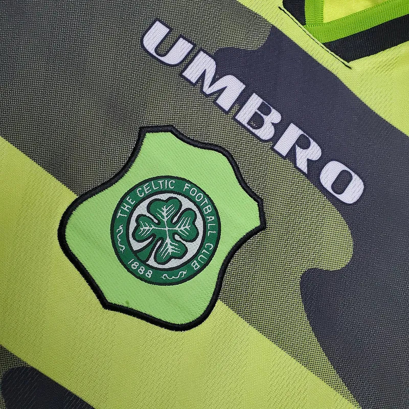 Camisa Celtic Retrô 1996/1997 Verde e Preta - Umbro