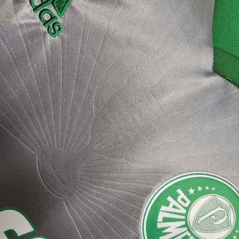 Camisa Retrô Palmeiras III 2015 - Masculina Puma - Cinza com detalhes em verde