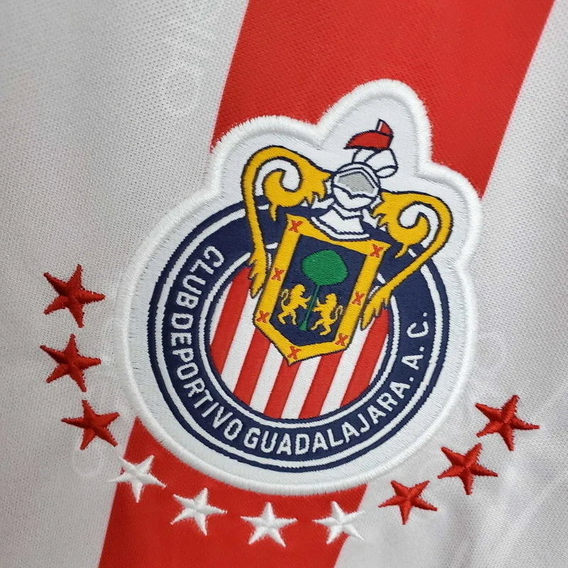 Camisa Chivas Retrô 1998/1999 Vermelha e Branca - Atletica