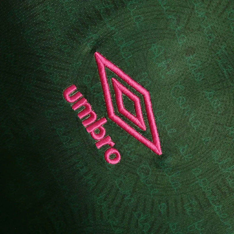 Camisa Fluminense II Edição Especial Cartola 23/24 - Feminina Umbro - Verde com detalhes em rosa