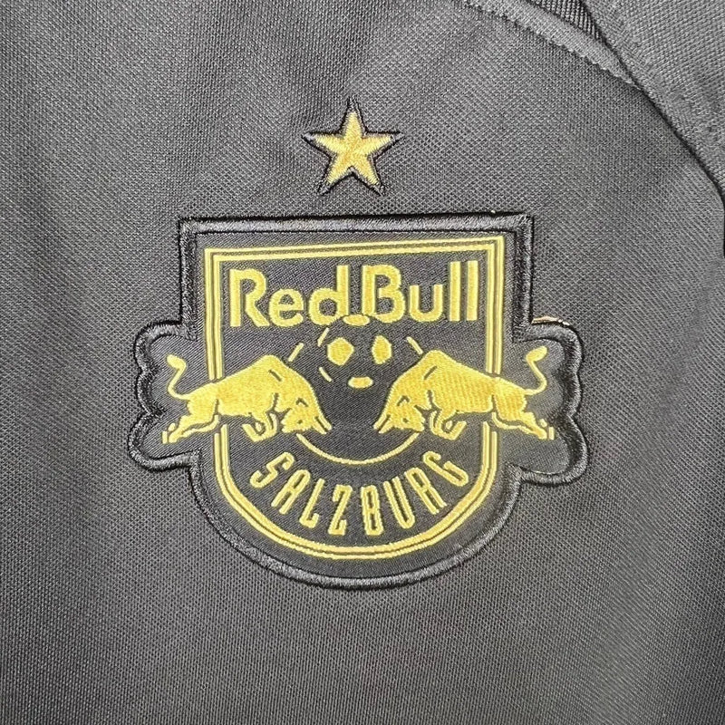 Camisa Red Bull Salzburg Edição Especial 23/24 - Torcedor Nike Masculina - Preta com detalhes em dourado