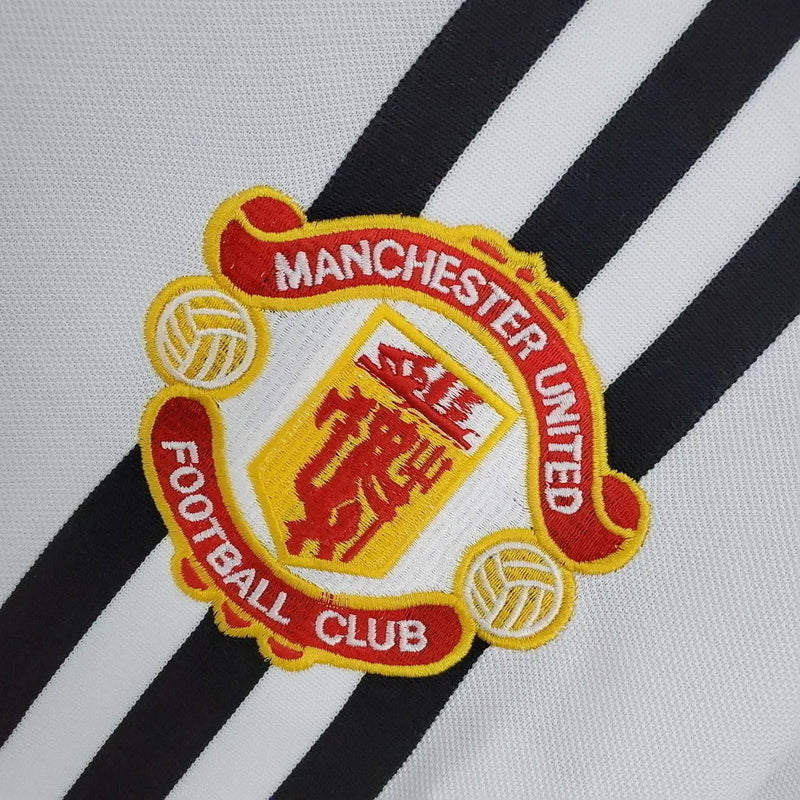 Camisa Manchester United Retrô 1975/1980 Branca - Admiral