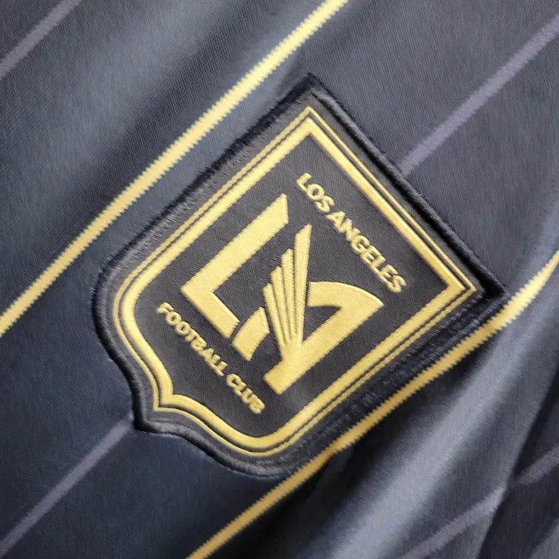 Camisa Los Angeles FC I 24/25 - Torcedor Adidas Masculina - Preta com detalhes em dourado