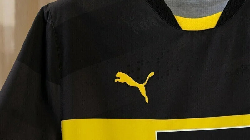 Camisa Borussia Dortmund II 24/25 - Torcedor Puma Masculina - Preta com detalhes em amarelo