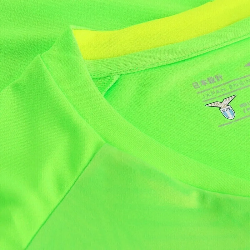 Camisa Lazio Goleiro I 24/25 - Torcedor Mizuno Masculina - Verde fluorescente