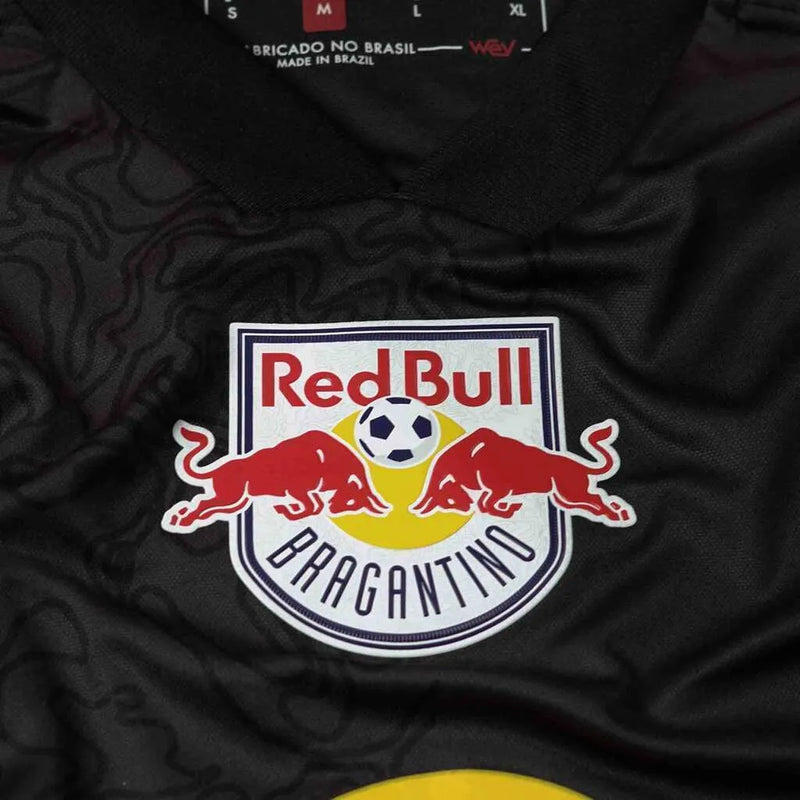 Camisa Red Bull Bragantino II 24/25 - Torcedor Feminina - Preta com detalhes em vermelho