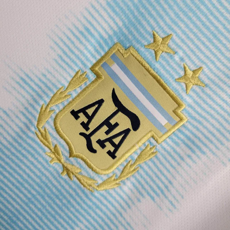 Camisa Retrô Seleção da Argentina I 2019 - Adidas Masculina - Branca com detalhes em azul