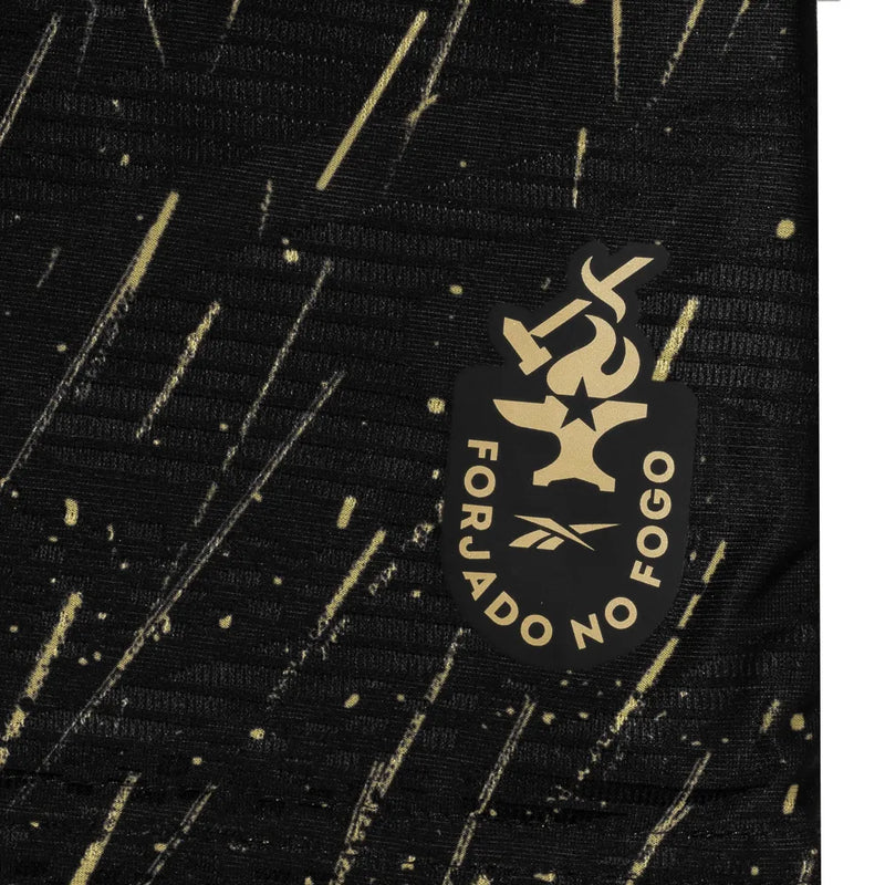 Camisa Botafogo II 24/25 - Torcedor Reebok Feminina - Preta com detalhes em dourado