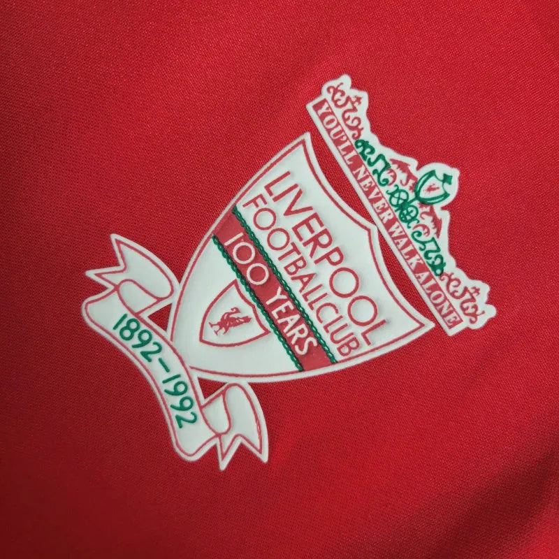 Camisa Retrô Liverpool 1992/1993 - Adidas Masculina - Vermelha com detalhes em branco