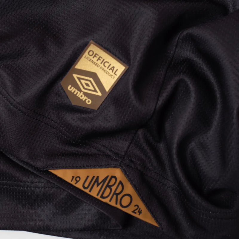 Kit Infantil Athletico Paranaense III 24/25 - Umbro - Preto com detalhes em dourado