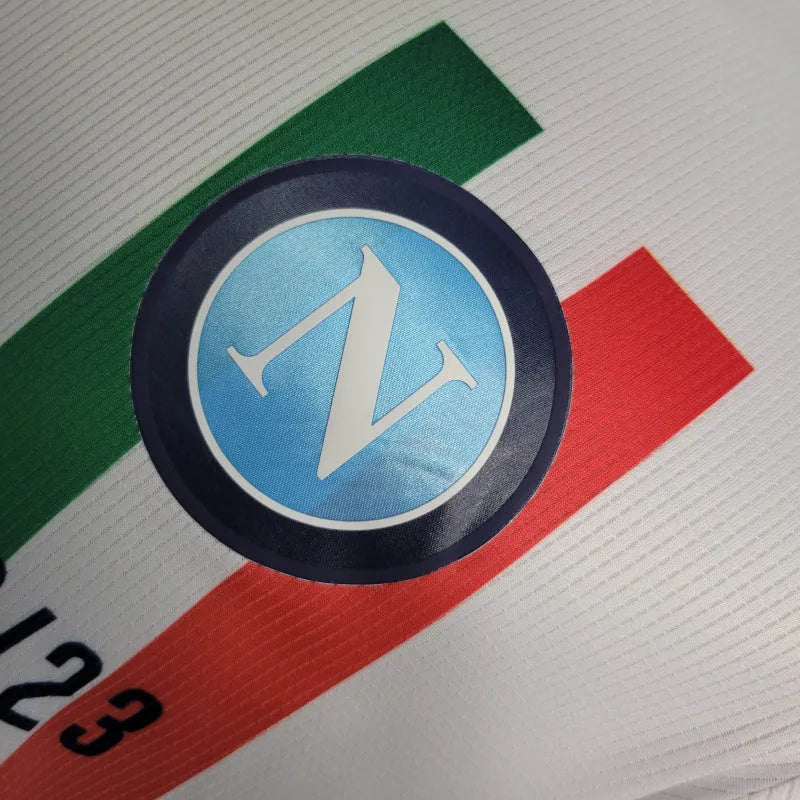 Camisa Napoli Edição Champions 23/24 - Jogador EA7 Masculina - Branca