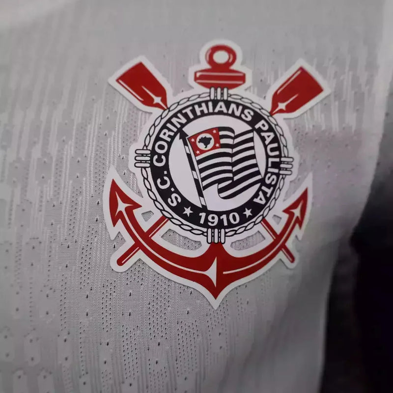 Camisa Corinthians I 24/25 - Jogador Nike Masculina - Branca com detalhes em preto