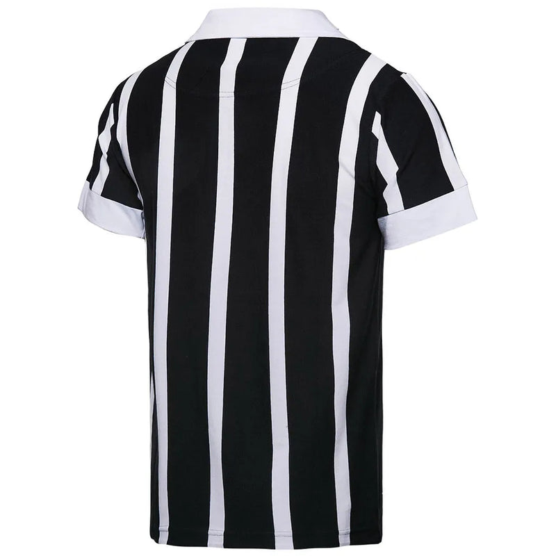 Camisa Retrô Corinthians 1954 IV Centenário - Masculina - Preta com listras brancas