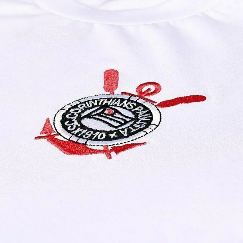 Camisa Retrô Corinthians Basílio 1979 - Masculina - Branca