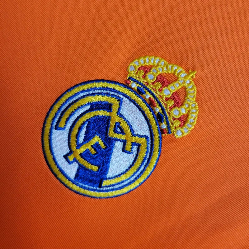 Camisa Retrô Real Madrid II 13/14 - Masculina Adidas - Laranja com detalhes em cinza