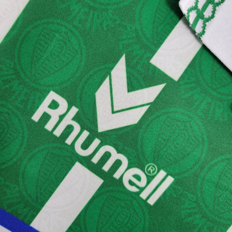 Camisa Retrô Palmeiras I 1993/1994 - Masculina Rhumell - Verde com listras em branco