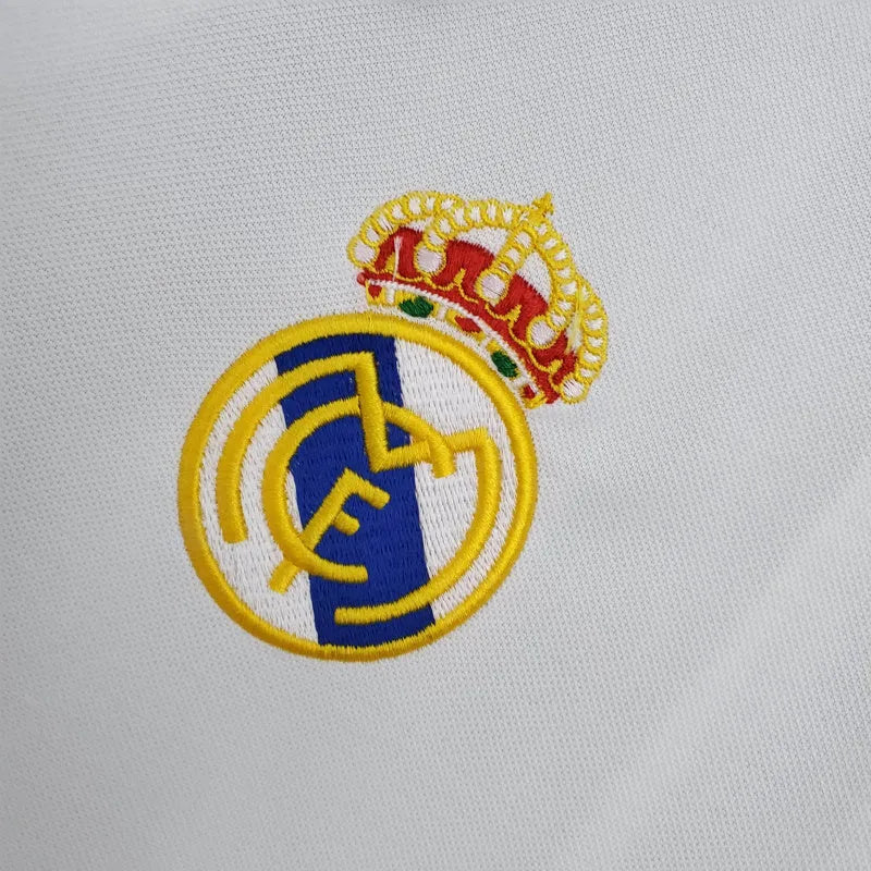 Camisa Retrô Champions League Real Madrid I 02/03 - Masculina Adidas - Branca