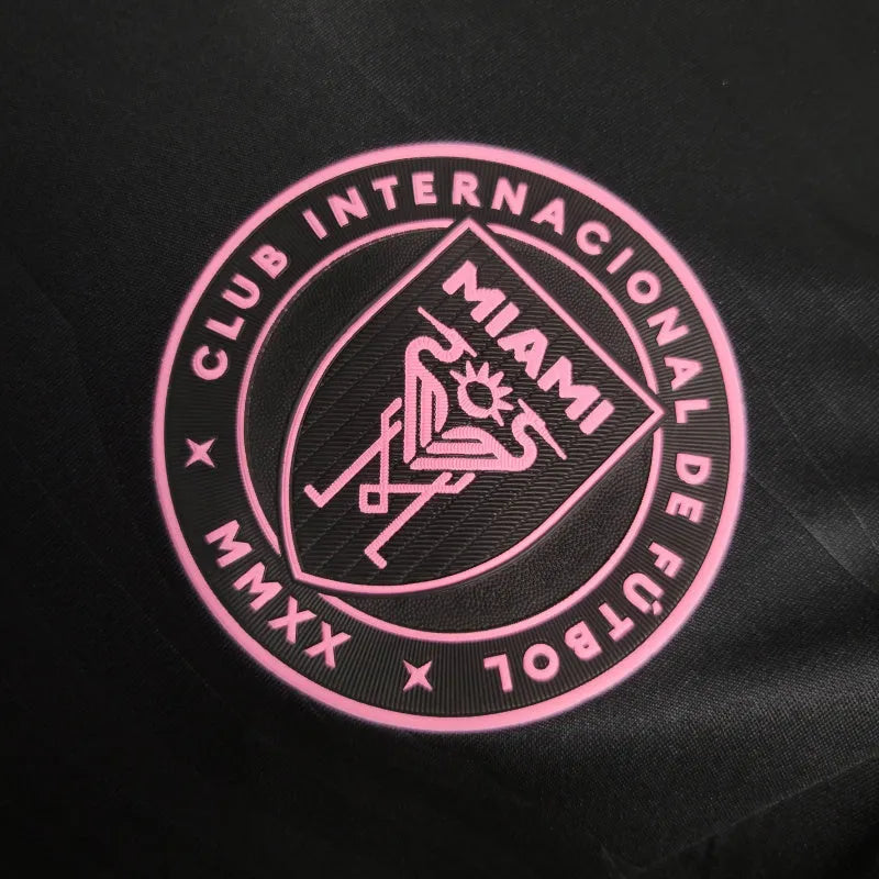 Camisa Inter Miami I 24/25 - Jogador Adidas Masculina - Preta com detalhes em rosa