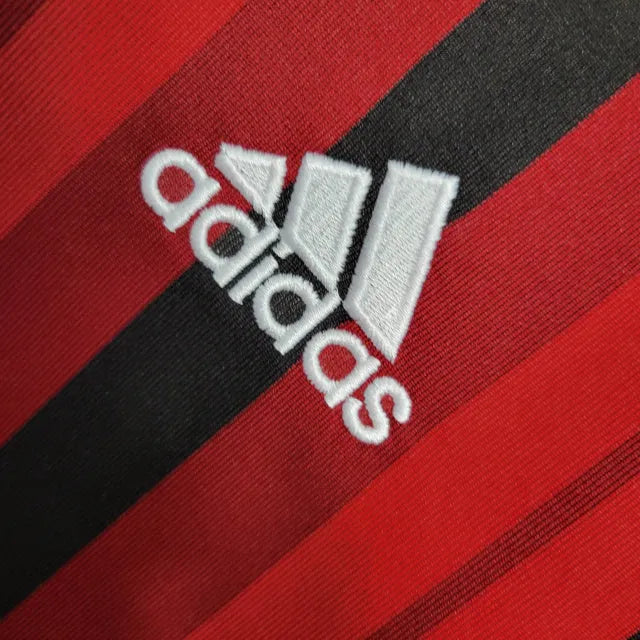 Camisa Retrô AC Milan I 2014/2015 - Masculina Adidas - Vermelha e preta com detalhes em branco