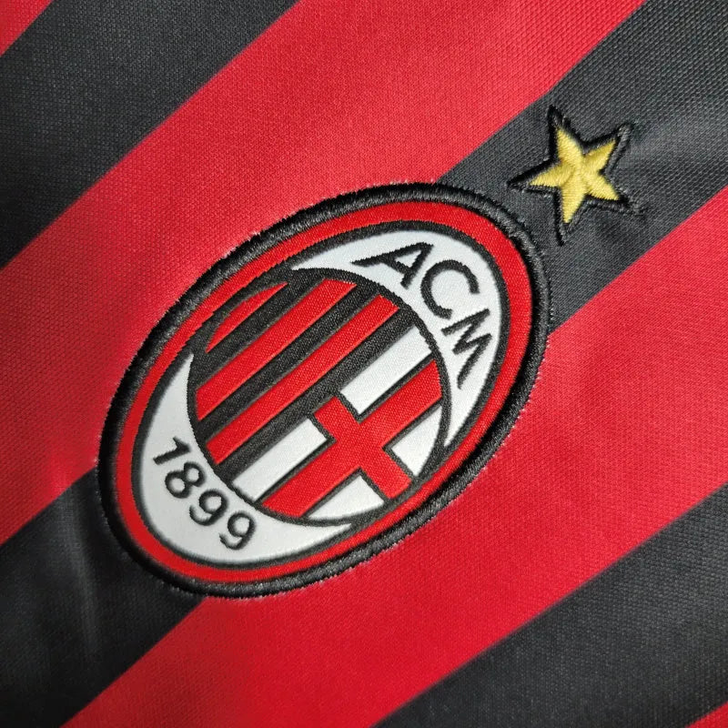 Camisa Retrô AC Milan I 2016/2017 - Masculina Adidas - Vermelha e preta