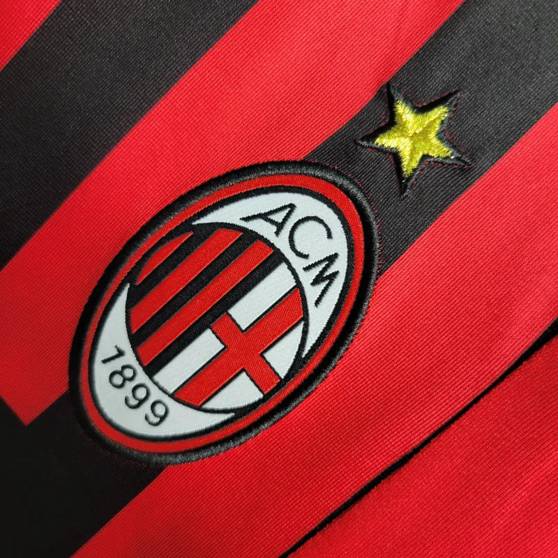 Camisa Retrô AC Milan I 2007/2008 - Masculina Adidas - Vermelha e preta