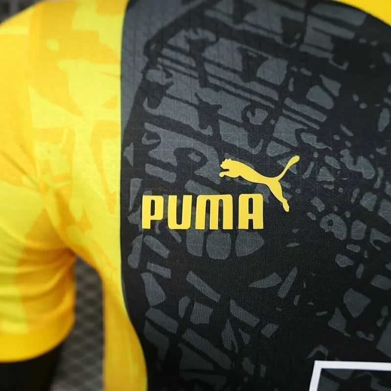 Camisa Borussia Dortmund Edição especial 24/25 - Jogador Puma Masculina - Preta e amarela