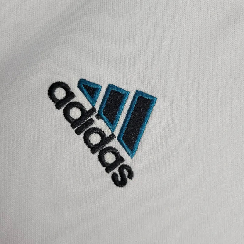 Camisa Retrô Newcastle II 1999/2000 - Masculina Adidas - Branca com detalhes em azul