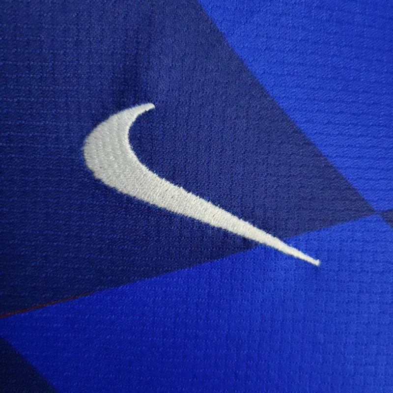 Kit Infantil Seleção da Croácia II 24/25 - Nike - Azul com detalhes em vermelho