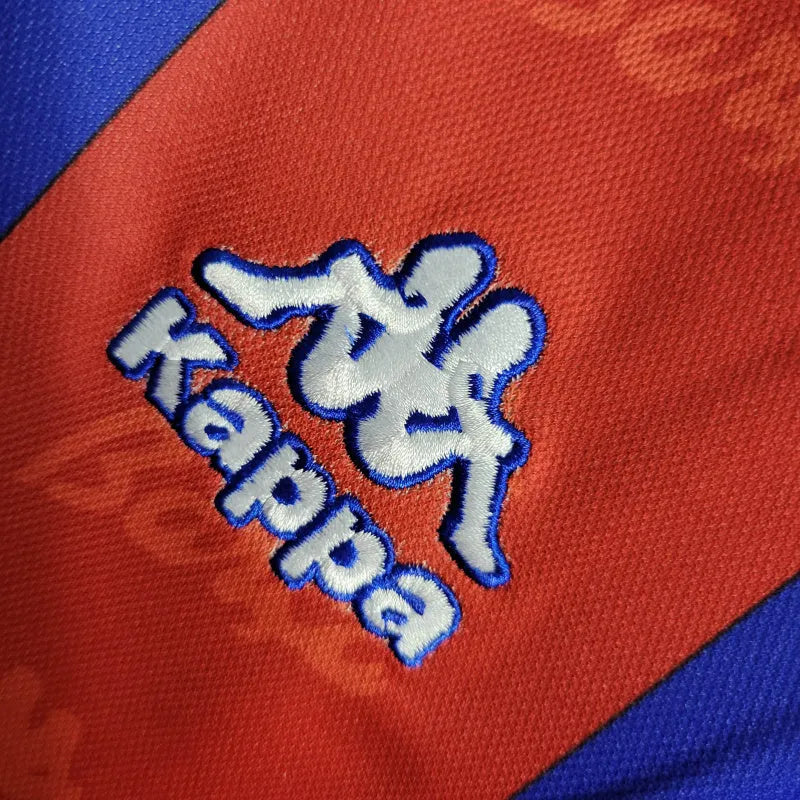 Camisa Retrô Barcelona I 96/97 - Masculina Kappa - Azul e vermelha