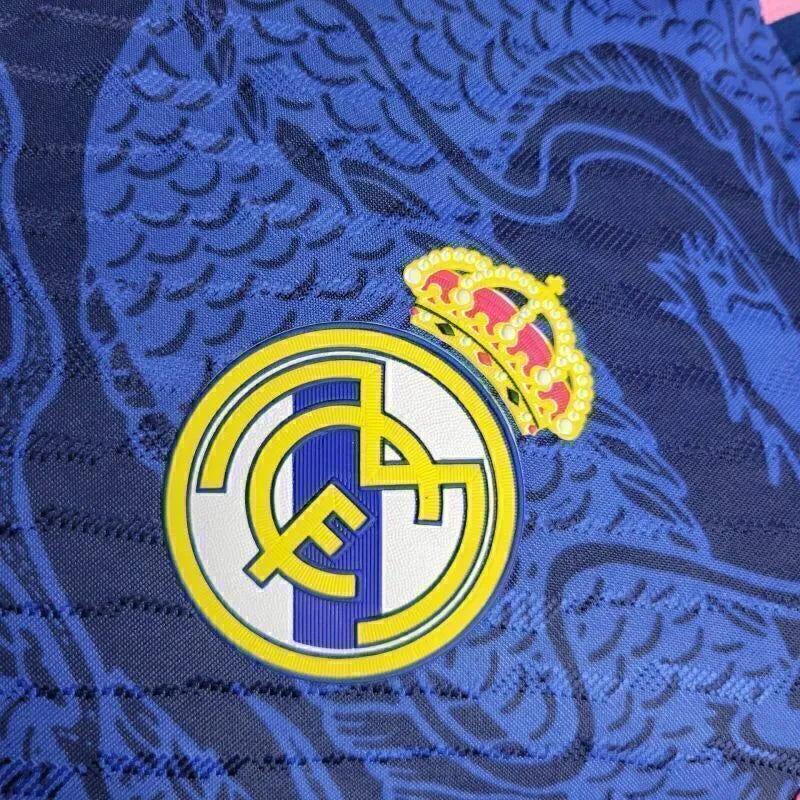 Camisa Real Madrid Edição especial 24/25 - Jogador Adidas Masculina - Azul com detalhes em rosa