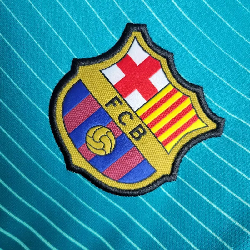 Camisa Retrô Barcelona I 2014/2015 - Nike Masculina - Azul e verde