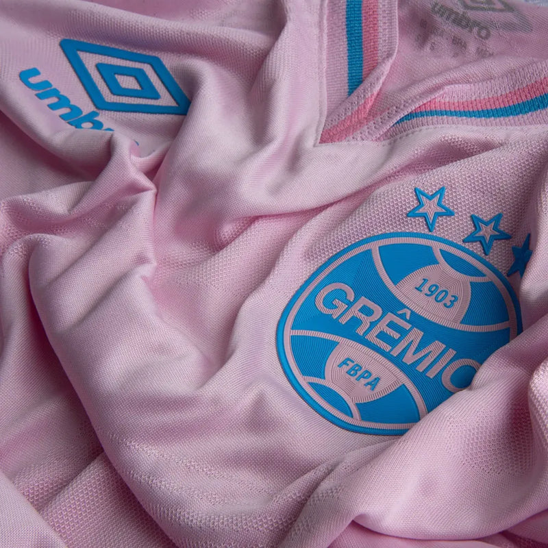 Camisa Grêmio Outubro Rosa 24/25 - Torcedor Umbro Masculina - Rosa