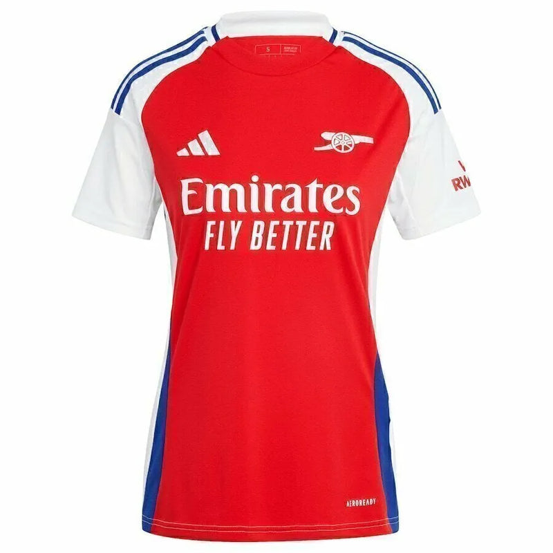 Camisa Arsenal I 24/25 - Torcedor Adidas Feminina - Vermelha com detalhes em branco