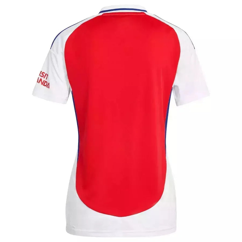 Camisa Arsenal I 24/25 - Torcedor Adidas Feminina - Vermelha com detalhes em branco