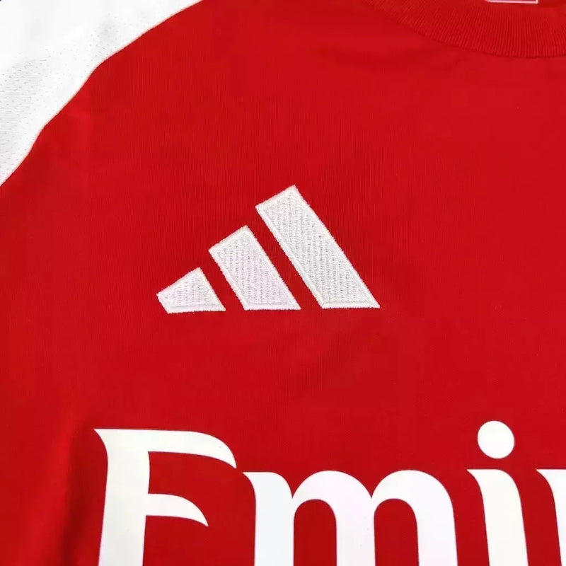 Camisa Arsenal I 24/25 - Torcedor Adidas Feminina - Vermelha com detalhes em branco