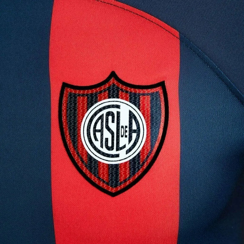 Camisa San Lorenzo I 24/25 - Torcedor Nike Masculina - Azul com detalhes em vermelho