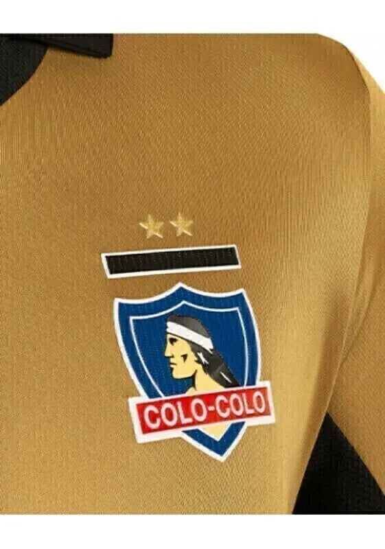 Camisa Colo Colo do Chile III 24/25 - Torcedor Adidas Masculina - Dourada com detalhes em preto