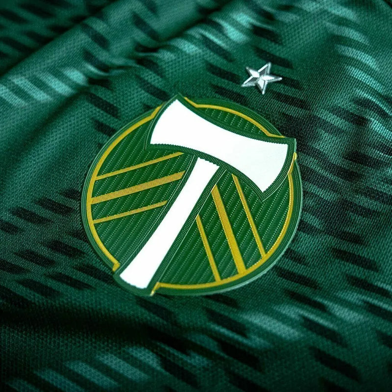 Camisa Portland Timbers I 24/25 - Torcedor Adidas Masculina - Verde com detalhes em branco e dourado