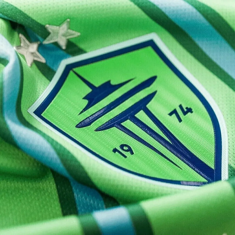 Camisa Seattle Sounders I 24/25 - Torcedor Adidas Masculina - Verde com detalhes em branco