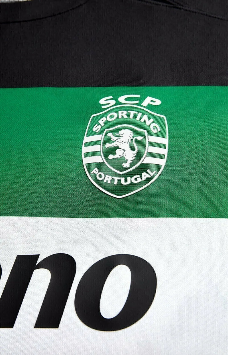 Camisa Sporting Lisboa I 24/25 - Torcedor Nike Masculina - Preta com detalhes em verde e branco