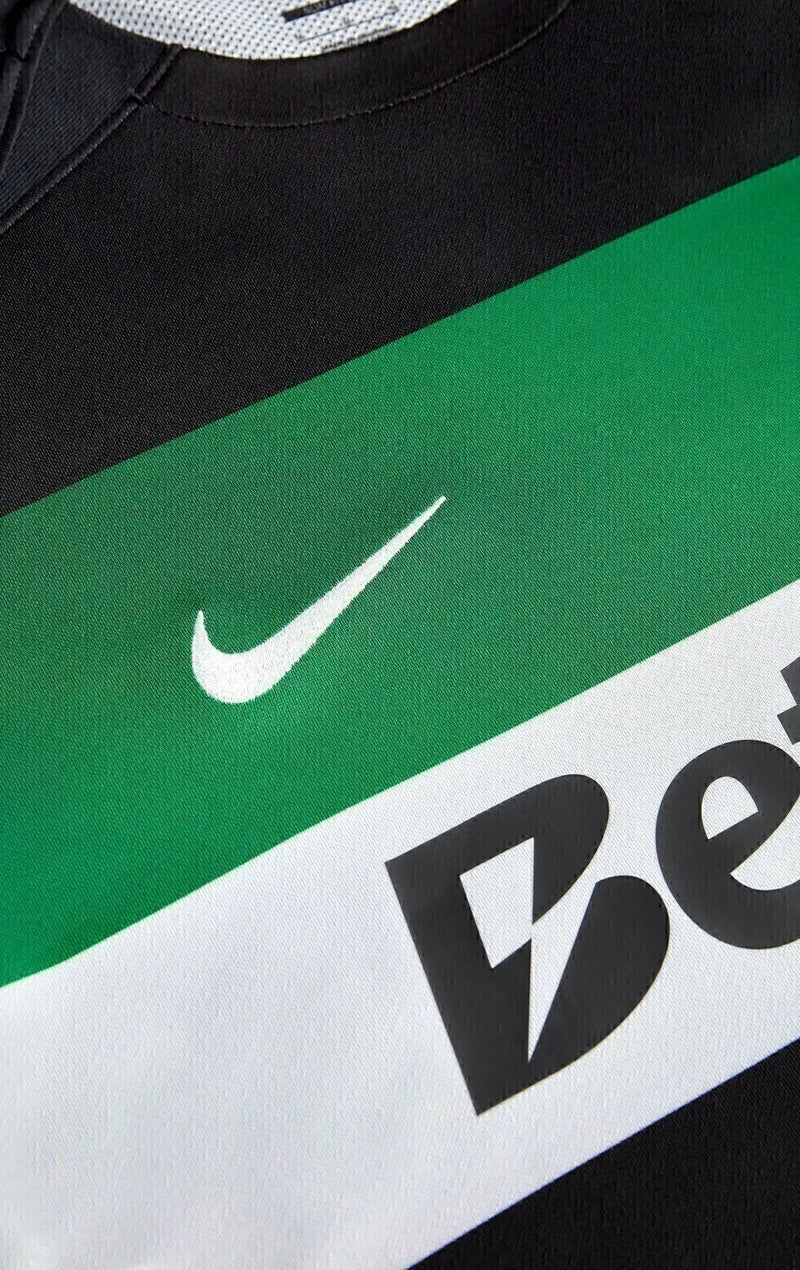 Camisa Sporting Lisboa I 24/25 - Torcedor Nike Masculina - Preta com detalhes em verde e branco