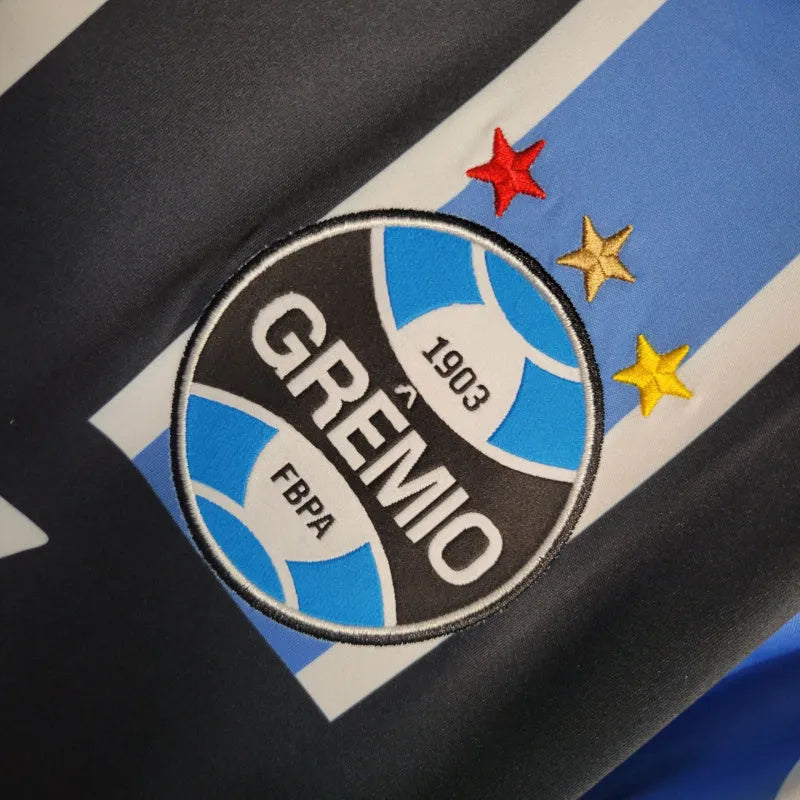 Camisa Retrô Grêmio I 1998 - Masculina Penalty - Preta e azul