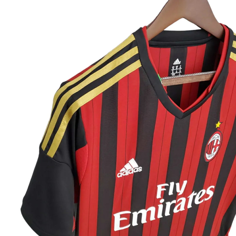 Camisa Retrô AC Milan 2013/2014 - Masculina Adidas - Vermelha e preta