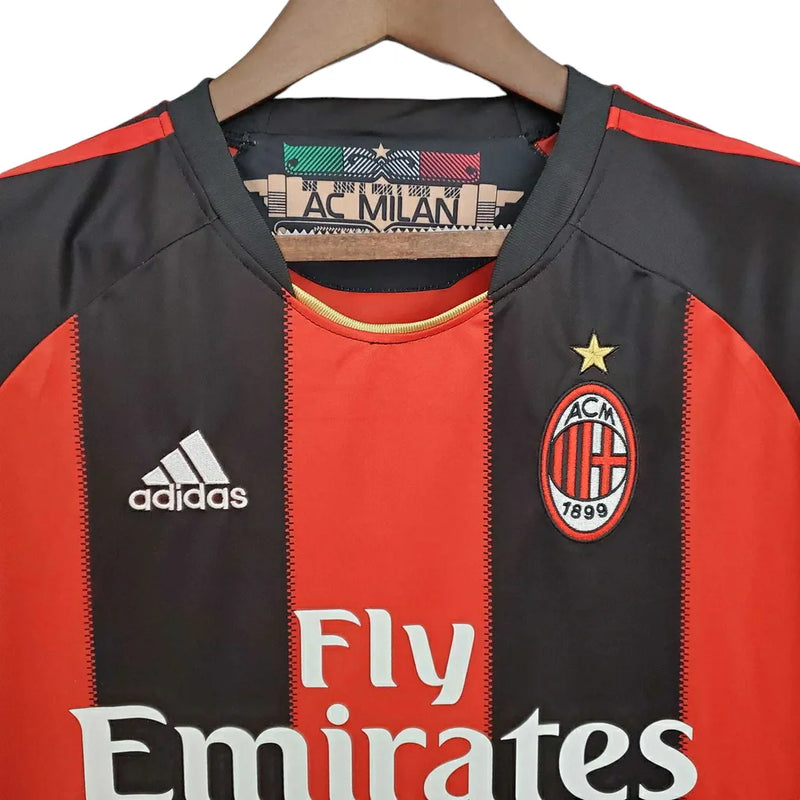 Camisa Retrô AC Milan I 2010/2011 - Masculina Adidas - Vermelha e preta